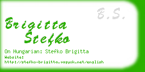 brigitta stefko business card